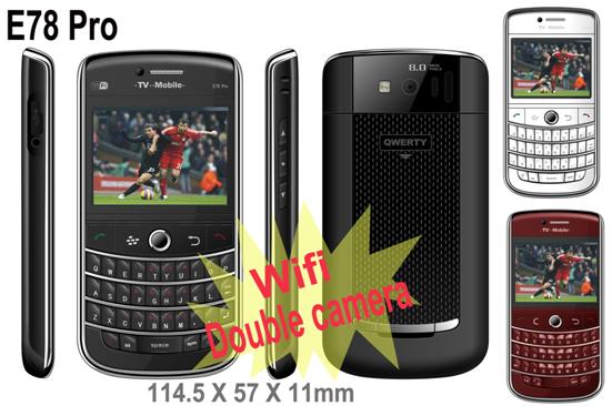 dual sim dual standby wifi TV blackberry e78 pro is a qwerty design WIFI TV blackberry 9630