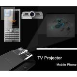 dual gsm quad-band TV projector mobile phone Q8