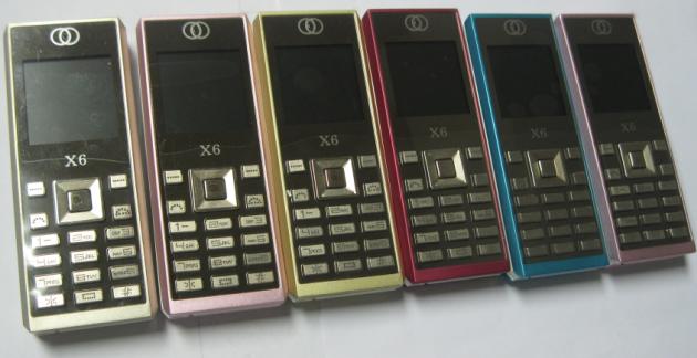 mini luxury mobile phone X6 with nice price is hot sell in South America