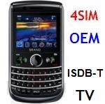 4sim ISDB-T TV qwerty mobile phone KK 9700