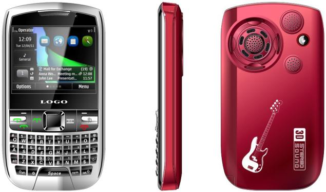3sim big speaker WiFi TV qwerty mobile x95 is 3 GSM mobile phone with WIFI TV functions hot sell in South America